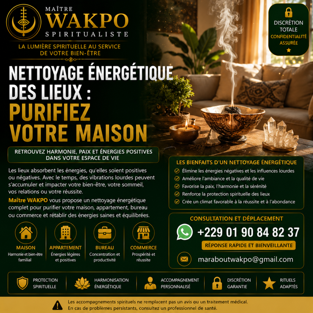 Nettoyage Énergétique des Lieux : Purifiez Votre Maison