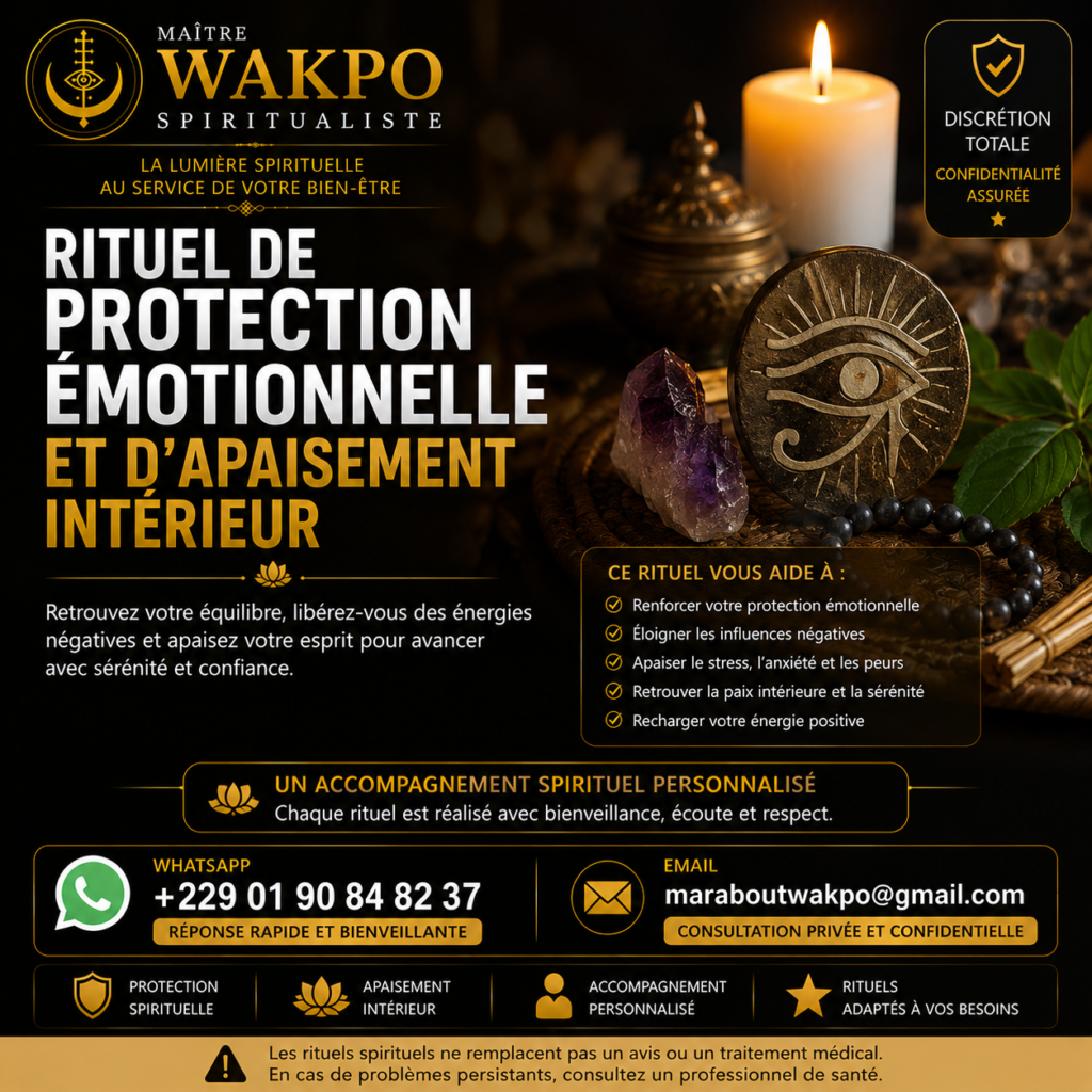 Rituel de Protection Émotionnelle et d’Apaisement Intérieur