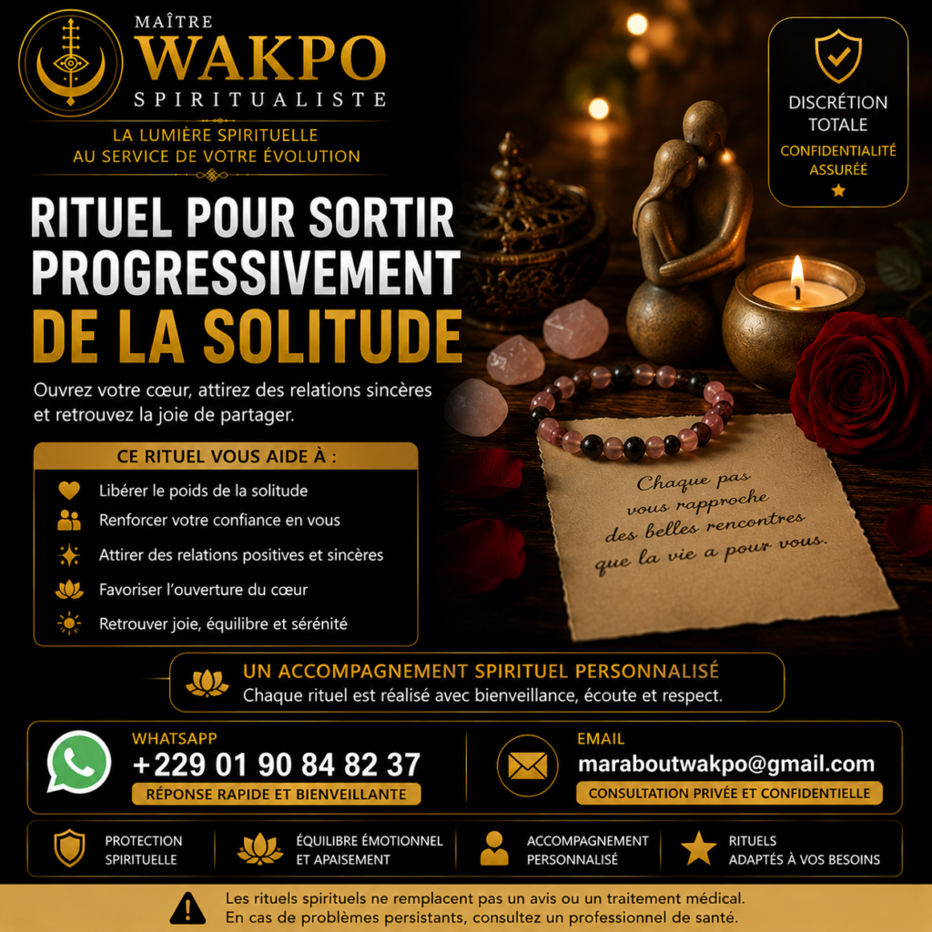 Rituel pour Sortir Progressivement de la Solitude