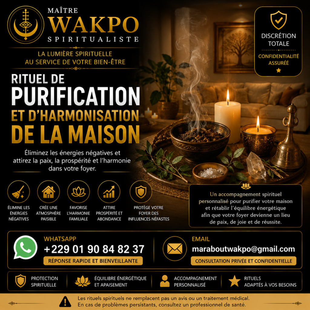 Rituel de Purification et d’Harmonisation de la Maison