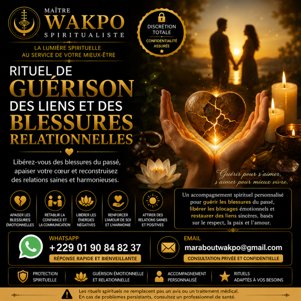 Rituel de Guérison des Liens et des Blessures Relationnelles