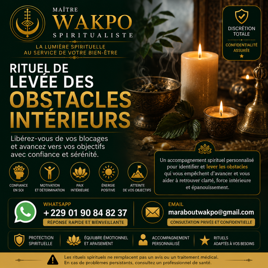 Rituel de Levée des Obstacles Intérieurs
