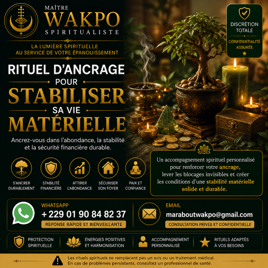 Rituel d’Ancrage pour Stabiliser Sa Vie Matérielle